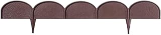 Lawn border edge, palisade, garden 10 m (Brown)