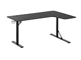 Alterzone ゲーミングデスク L字型 幅160cm PCデスク コーナーデスク ラック付き カップホルダー付き 在宅勤務 組立簡単 ALZGMDL-1 (ALZGMDL-1-R)