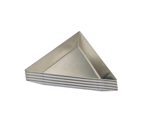 Plateaux triangulaires pour tri de perles en aluminium - Lot de 12 accessoires
