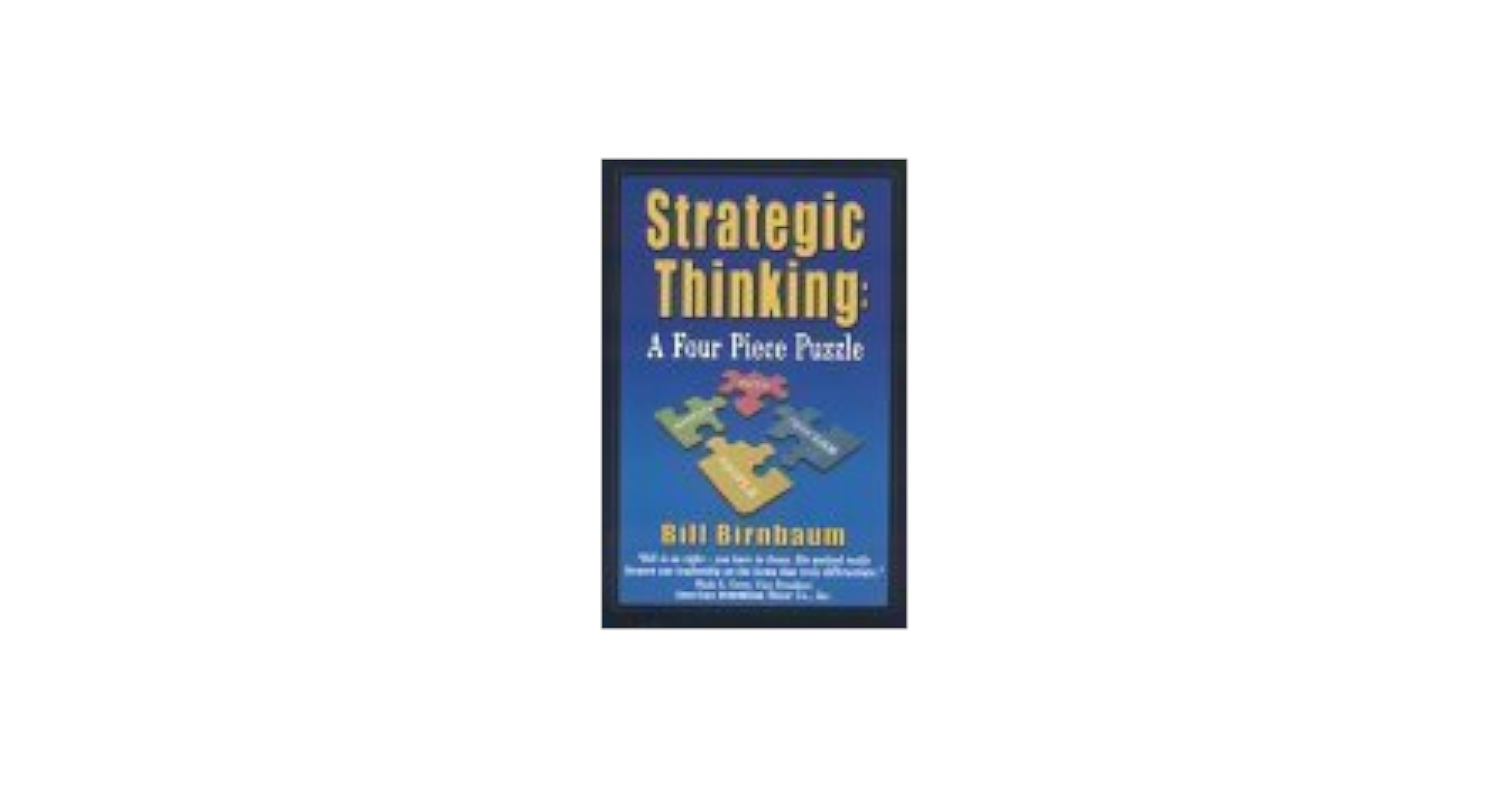 Amazon.com: Strategic Thinking: A Four Piece Puzzle