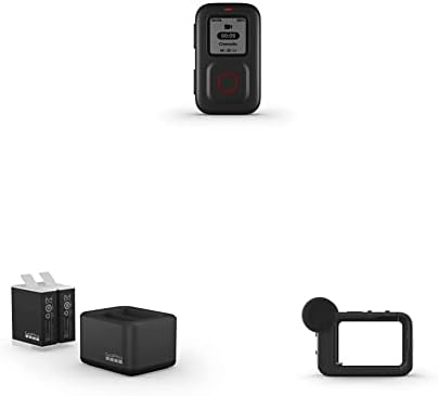 GoPro The Remote - Official GoPro Accessory & Dual Battery Charger + 2 Enduro Batteries (HERO11 Black/HERO10 Black/HERO9 Black) & Media Mod (HERO11 Black/HERO10 Black/HERO9 Black)