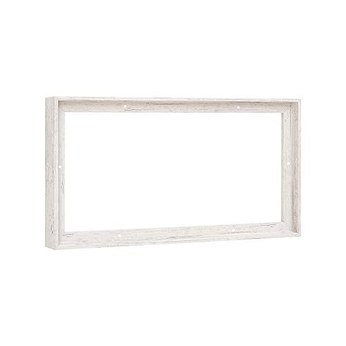 Pixy Canvas Floater Frame 18x48 for 1-1/2 (1.5) inch Deep Canvas Paintings/Canvas Prints/Wood Canvas Panels/Wall Art/Wall Decor/Home Decor/Artwork (Distressed White, 18 x 48 inch, Landscape)
