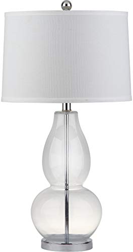 Safavieh Lighting Collection Mercurio Crackle Glass Double Gourd 29-Inch Bedroom Living Room Home Office Desk Nightstand Table Lamp Set Of 2 (Led Bulbs Included) #TOP3