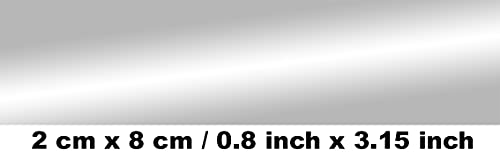 Izgut 3.15”x0.8inchAdhesive Unbreakable Solar Mirror Non-Glass Flexible Sheet, Highly Reflective, DIY Cut to Size