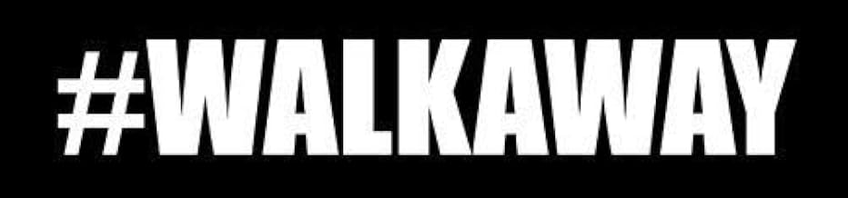 Magnet 2x9 inch #WALKAWAY Bumper Sticker - Hashtag Anti Democrat Political DNC Black us Magnetic Magnet Vinyl Sticker