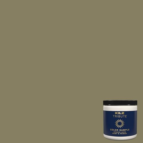 KILZ TRIBUTE Paint & Primer, Interior, Color Sample, Grape Arbor, 8 Ounces