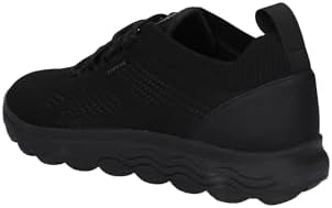 Geox Men's U SPHERICA A Sneakers, Black, 11.5 | Image 1