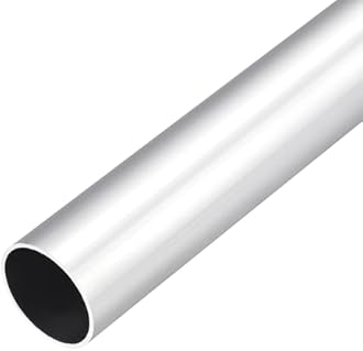 DMiotech (30mm OD x 27mm ID) 6063 Aluminum Round Tube 300mm Length Industry Metal Tubing for Machinery Frame Construction DIY Projects