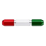 Fafeicy Pin Gage Handle, Pin Handle, Pin Gage Handle Aluminum Alloy Double End No Handle Green Red Range, gage...