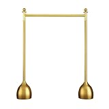 Perchero de Alta Gama para Tiendas minoristas, Perchero de Suelo, Acabado Dorado, 120 x 30 x 160 cm, Ideal para Tiendas Online de Moda de Famosos.