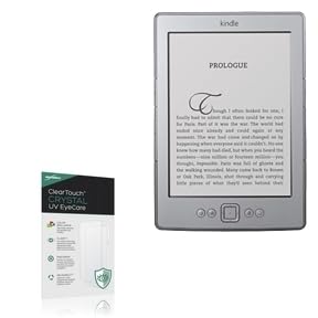 BoxWave Screen Protector Compatible With Kindle (4th Gen 2011) - ClearTouch Crystal Anti-UV EyeCare (2-Pack), Filters out Harmful Blue Light Reduce Fatigue