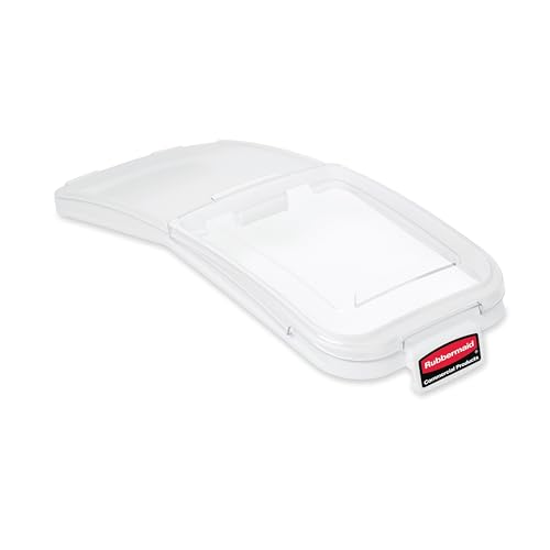 Rubbermaid Commercial Sliding Lid with Scoop for ProSave Food Storage Bin, 29-Inch, Clear, Kitchen Food Storage Sugar/Grains/Rice/Baking Supplies