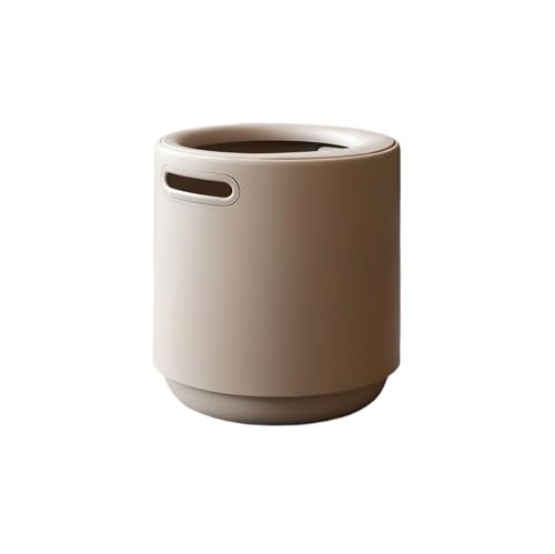 GBEVAUEIO Oficina Cestos de basura abiertos doble capa for dormitorio, minimalistas, for oficina Acabado elegante(Grey)