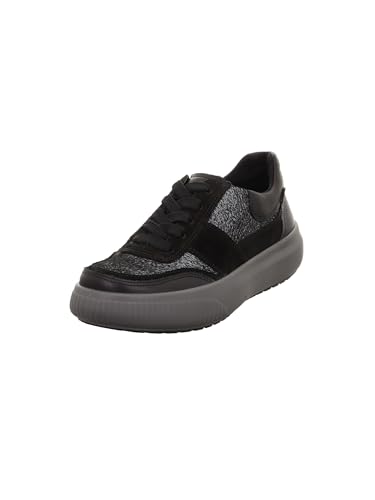 Basket Legero T4 Jump pour femme en cuir souple noir