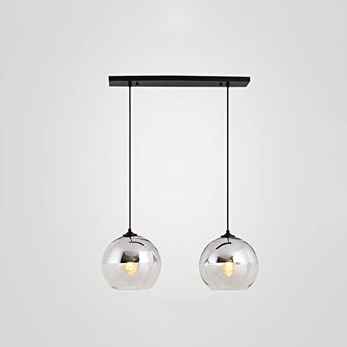 Lustre de luxe moderne en verre et métal ajustable style boules