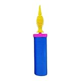 Ballonpumpe Hand Doppelhub-Luftpumpe für Ballons – Doppelseitig & Effizient, mit Anti-Rutsch-Griff, geeignet für Ballonbogen Kit, Folienballons, Hochzeit, Geburtstag & Party Dekoration (Blau)
