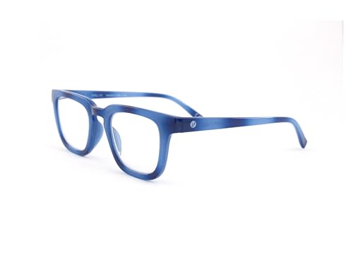 Vitallite 495 Lesebrille, Eleganz und Präzision für jeden Leser, Glänzend blau, +1.00, Unisex