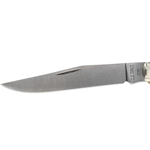 Old Timer 194OT Gunstock Trapper Lockblade Traditional Folding Pocket Knife with 3.1in Clip Point Blade, Nickel Silver Bolsters, and Sawcut Handle for Hunting, Camping, Whittling, EDC, and Outdoors ,Black by Old Timer - Image 4