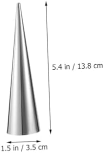NUOBESTY 6 adet kruvasan pişirme kalıbı, paslanmaz çelik, spiral pasta konisi, krema tanecikleri için, istiflenebilir sincap kalıbı, fırın için, tekrar kullanılabilir ve kolay temizlenir - Görsel 3