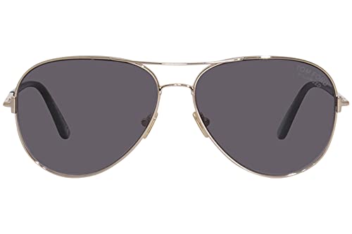 Tom Ford CLARK FT 0823 Shiny Rose Gold/Dark Grey Shaded 59/14/140 unisex Sunglasses - Image 2