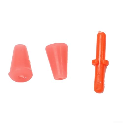 Lot de 10 bouchons de flotteur antidérapants avec bouchons de ligne rouge et jaune, accessoire de pêche pour pêche en mer et rocher (S) – vue 5