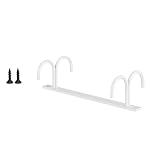 Soporte para tazas, utensilios de secado, 3 ganchos, percha, estantes blancos, bar, tazas de cocina, gabinete, café, cocina, almacenamiento de pie