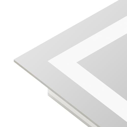 Briivue 36x30 Inch LED Bathroom Mirror with Lights, Backlit & Front Lit by Briivue - Used condition - Image 9
