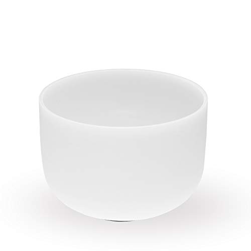 FMTY Singing Bowl10 Inch, G Note Crystal Singing Bowl with Carrying Bag, Crystal Mallet, O-Ring Pure Quartz Crystal Sound Bowl for Meditation, Yoga, Spiritual Healing