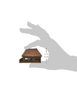 Nゲージ・ジオラマ【藁葺き古民家とローカル線】 ※車両付