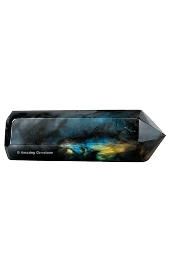 Image of Amazing Gemstone Large Labradorite Crystal Towers ~ Natural Healing Crystal Point Obelisk for Reiki Healing and Crystal Grid (5.5 to 6 INCH)