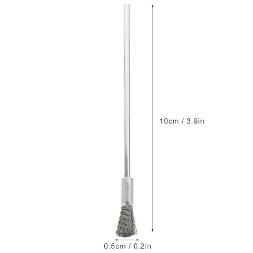 CATIEBYE ドリル用ワイヤーブラシ 丸軸ステンレス 銅線 馬毛ブラシ 耐久性錆落しツール 属木材の塗装剥がし 研磨 バリ取り用
