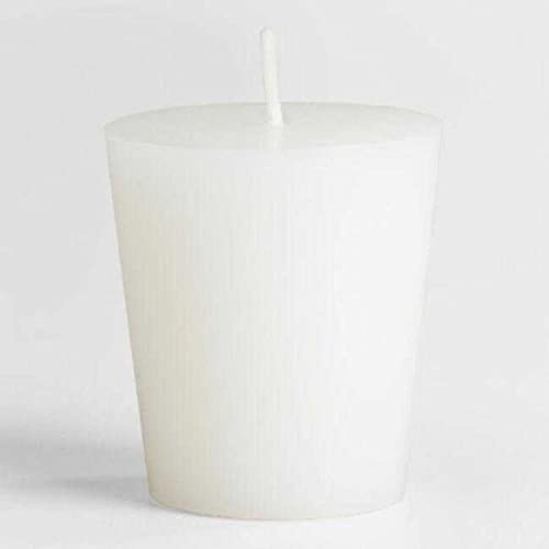 Bear Natural Organics Pack of 6 White Unscented Votive Candles