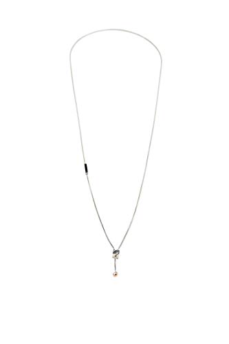 Esprit ESNL00422280 Damen Collier Edelstahl Bicolor Rose weiß Zirkonia 80 cm
