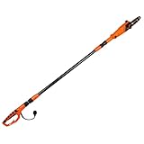8-Inch Corded Electric Pole Saw 8-Amp Telescoping Power Pole Saw Auto Oiling Multi-Angle Pole Chainsaw for Tree Trimming Courtyard Household
