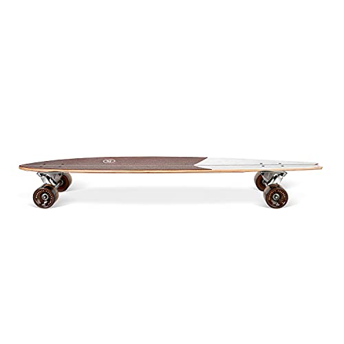 Magneto 40-inch Pintail Cruiser Longboard Skateboard - Hard Maple Core Long Board Deck for Commuting, Cruising, Carving - Suitable for Adults, Teens & Kids (Swallow) by Magneto - Used condition - Image 3
