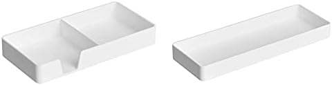 Amazon Basics Plastic Organizer - Accessory Tray, White