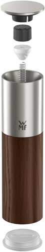 Miniatura 4 de WMF Ceramill Nature - Molinillo de especias, mecanismo de cerámica, grado de molienda ajustable, fácil llenado, sal y pimienta, tapa protectora, color marrón