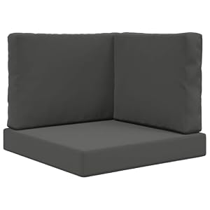 Hothingwell Sofakissen für den Außenbereich, Polyester, Anthrazit, 60 x 60