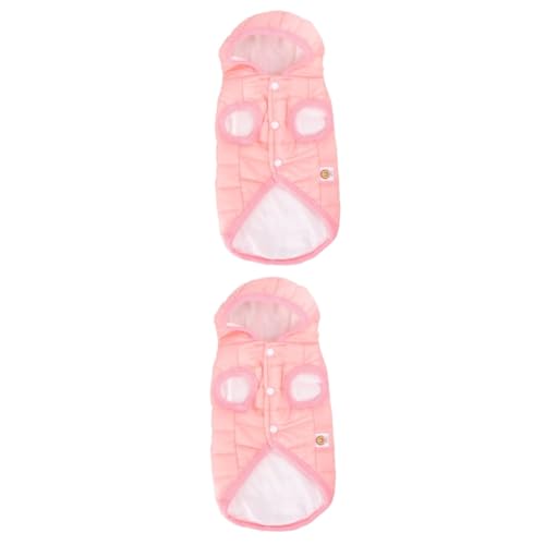 Chaleco con capucha de invierno para mascotas ropa de algodón para perros gatos XS