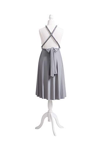 72styles Convertible Bridesmaid Dresses Short Infinity Dresses Styles Grey Multiway Transformer Twist Wrap Midi Women Dresses
