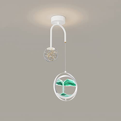 Plafonnier LED 6W dimmable avec sablier mouvant pour une lumière douce