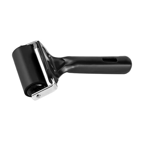Printmaking Brayers，Rubber Roller, Brayer Ideal for Anti Skid Tape Construction Tools, Print, Ink and Stamping Tools,Crafting, Hard Rubber Roller Brayers, Vinyl Roller Ink Paint Brush (2.4in)
