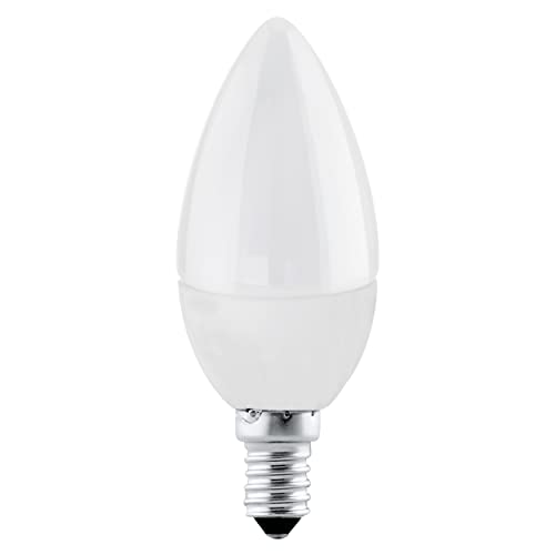 Eglo LED Light Bulb, E14 Candle lamp, 5 watt (Equivalent to 40 watt), 470 lumens, Neutral White, 4000 Kelvin, Spotlight C37