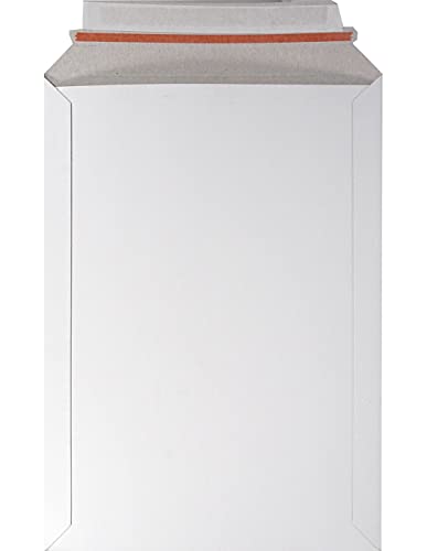 Netuno 100 Versandtaschen aus Vollpappe Weiß DIN A4 22,9 x 32,4...