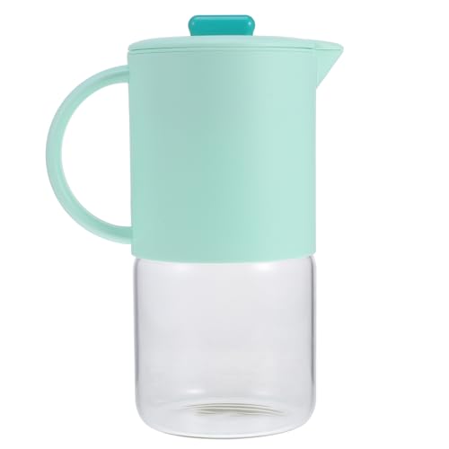 Abaodam 大容量冷水筒ピッチャー 浅緑色 飲料用 多機能 水差し 蓋付き 汚れ防止 家 アウトドア向け 果実 氷投入可能 見える設計 持ちやすい取