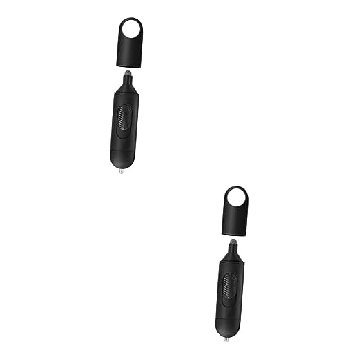 Uonlytech 2 Peças Caneta De Chave Ferramenta De Pressão Do Botão Do Elevador Caneta Stylus Para Tablet Sem Caneta De Tela Sensível Ao Toque Não Metal Prata Tablet Digital Check-in