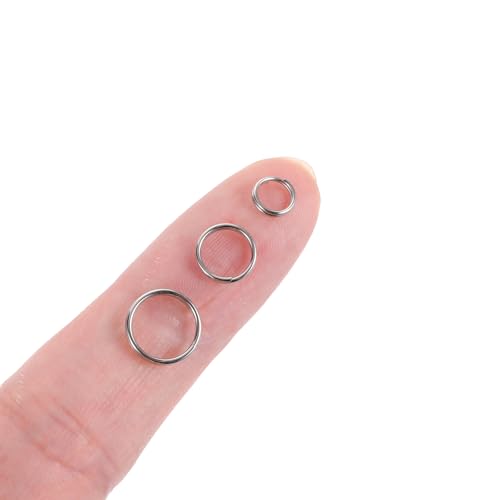 300 sztuk pierścieni 6/8/10 mm, stahl nierdzewna, tworzenie biżuterii, breloki, kółka do kluczy, obręcz, metalowe