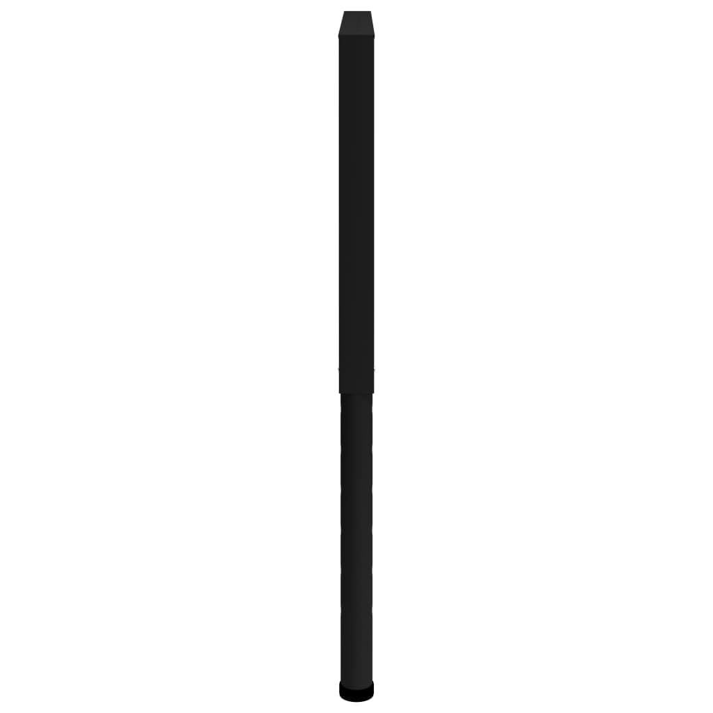 Stelaż stołu warsztatowego, regulowany, 2 szt., czarny, metal, nogi stołu z regulacją wysokości 69-95,5 cm, wytrzymałe nogi stołu warsztatowego do samodzielnego wykonania, trwałe nogi meblowe