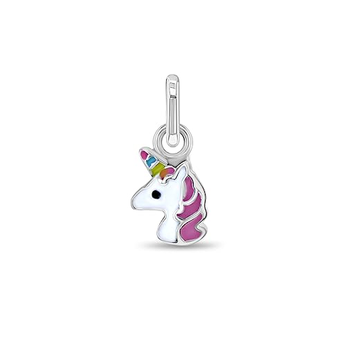 In Season Jewelry 925 Sterling Silver Magical Charms For Young Girls & Teens Charm Bracelet - Princess & Unicorn Charms for Little Girls and Teens