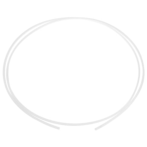 sourcing map PTFE Tubing Hose 150cm/4.92ft Long, 2.5mm ID 4mm OD High Temperature Tube, Insulating 3D Printer Hose White